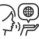icono traductora intérprete
